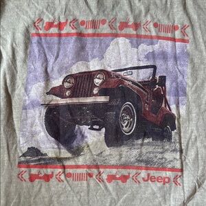 Jeep Men's Green T-Shirt Car Graphic Size M Urban Outfitters NWOT